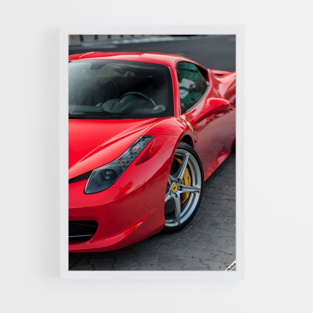 Poster Ferrari sur Route (vue 3)